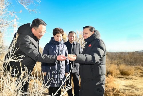 王伟中在阿拉善盟调研时强调 在保...